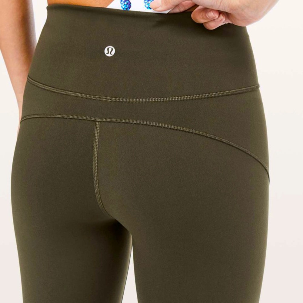 Lululemon in movement everlux in dark olive New!